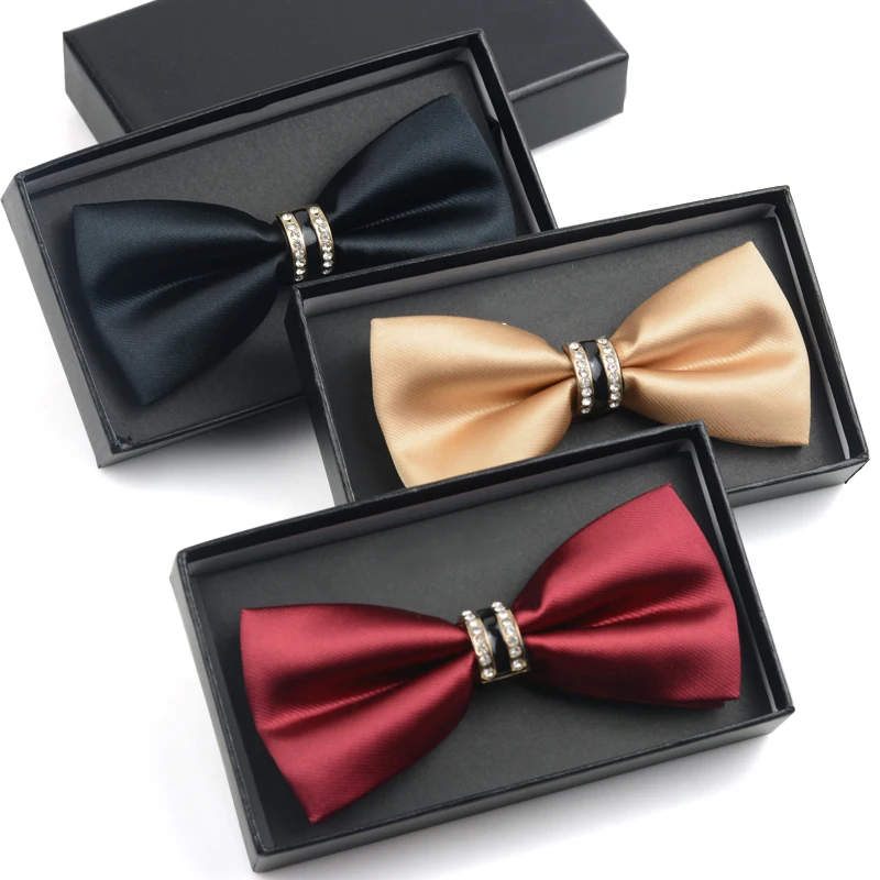 

New Fashion Bow Tie Men Butterfly Knot Soild Color Novelty Male Marriage Tuxedo Brand Wedding Party Necktie Men Bow ties