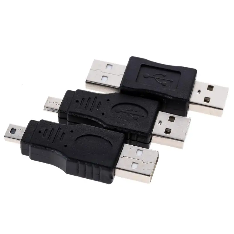 12 шт./компл. USB OTG адаптер разъем 5Pin Changer штекер к гнезду микро мини конвертер