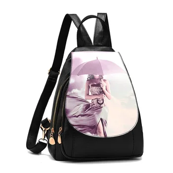 

Women Backpack High Quality PU Women Bag Leather School Bags For Teenagers Girls Fashion Korean Style Luxury Large capacity