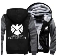 USA größe Männer Frauen Schild S.H.I.E.L.D. jacke sweatshirts verdicken hoodie mantel clothing casual