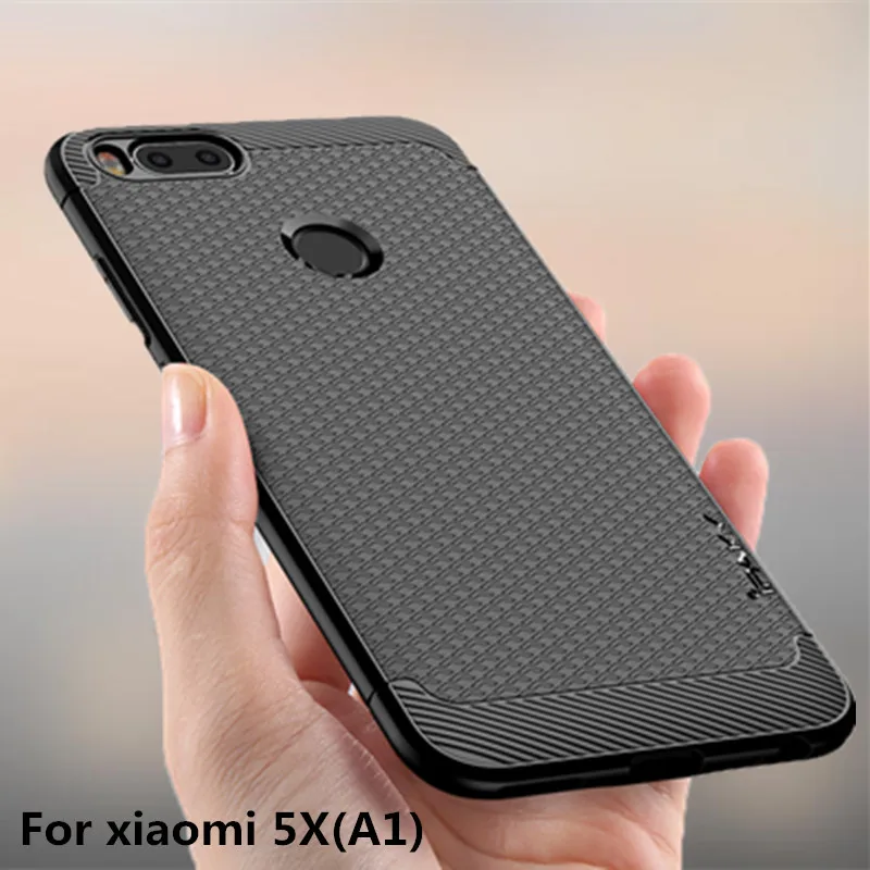 Чехол для Xiaomi Mi A1 IPAKY силиконовый мягкий чехол 5X текстура ударопрочный корпус xiomi