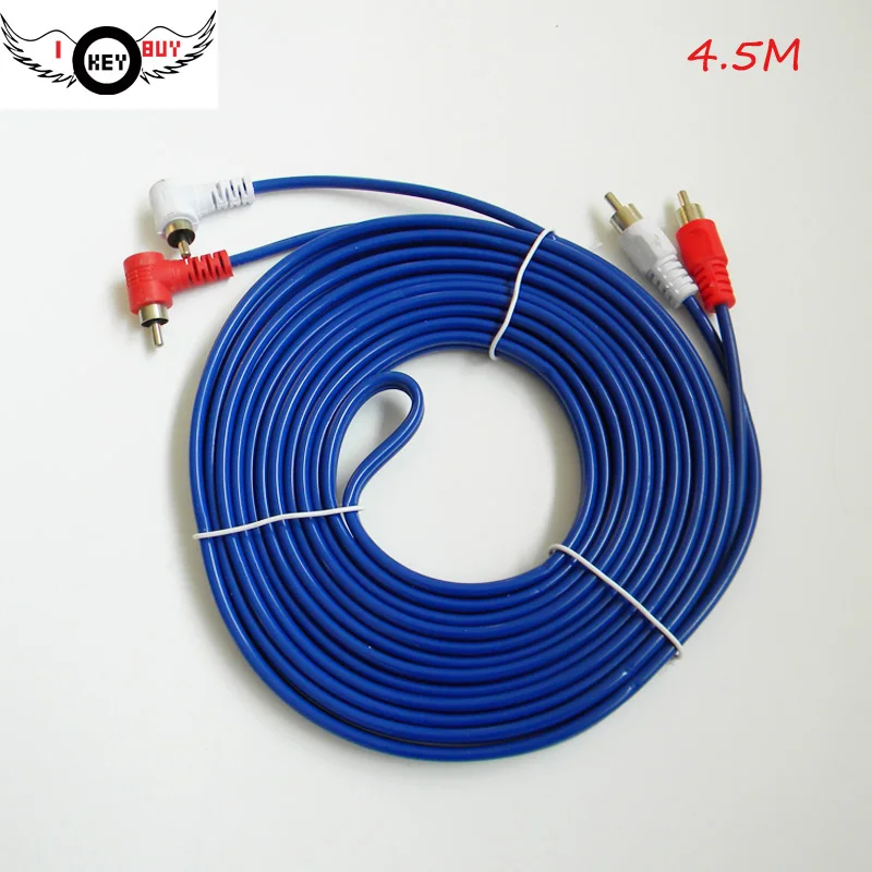 I Key Buy высококачественный автомобильный усилитель звука Lotus Line 4 5 M 2RCA Elbow синий