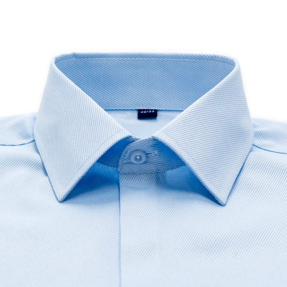 منتظم صالح خفية بلاكيت الفرنسية قمصان للرجال كم طويل مخطط الرجال اللباس قميص هدية 1 زوج أزرار أكمام بواسطة الحرية