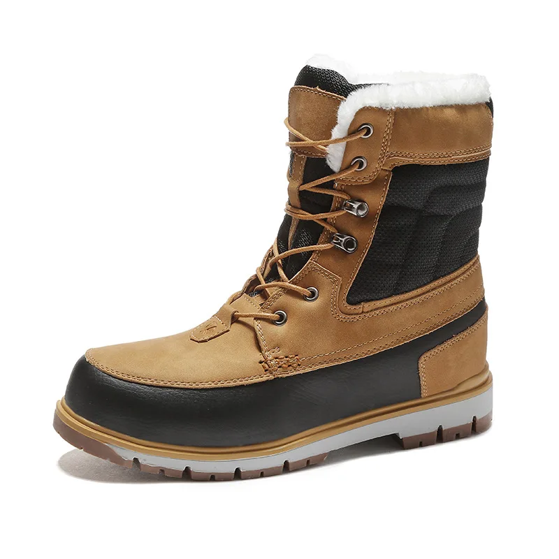 b Grande Homens Tamanho Quente Inverno Prova Ocasional Ankle Plush Água A Motocicleta Boot Fur Neve À Qualidade De D' Dos 47 Botas 39 pwqBwC