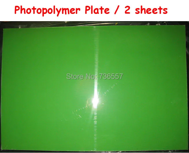 

Free Shipping 2 pcs Photopolymer Plate Stamp Making DIY Letterpress Polymer Stamp Maker Systerm