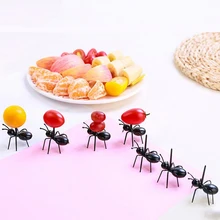 12pcs/set Mini Ant Fruits Fork PP Plasti Vegetable Fruit Pick Sign Snack Dessert Holder For Bar Party Cocktail Sign майка print bar summer fruits