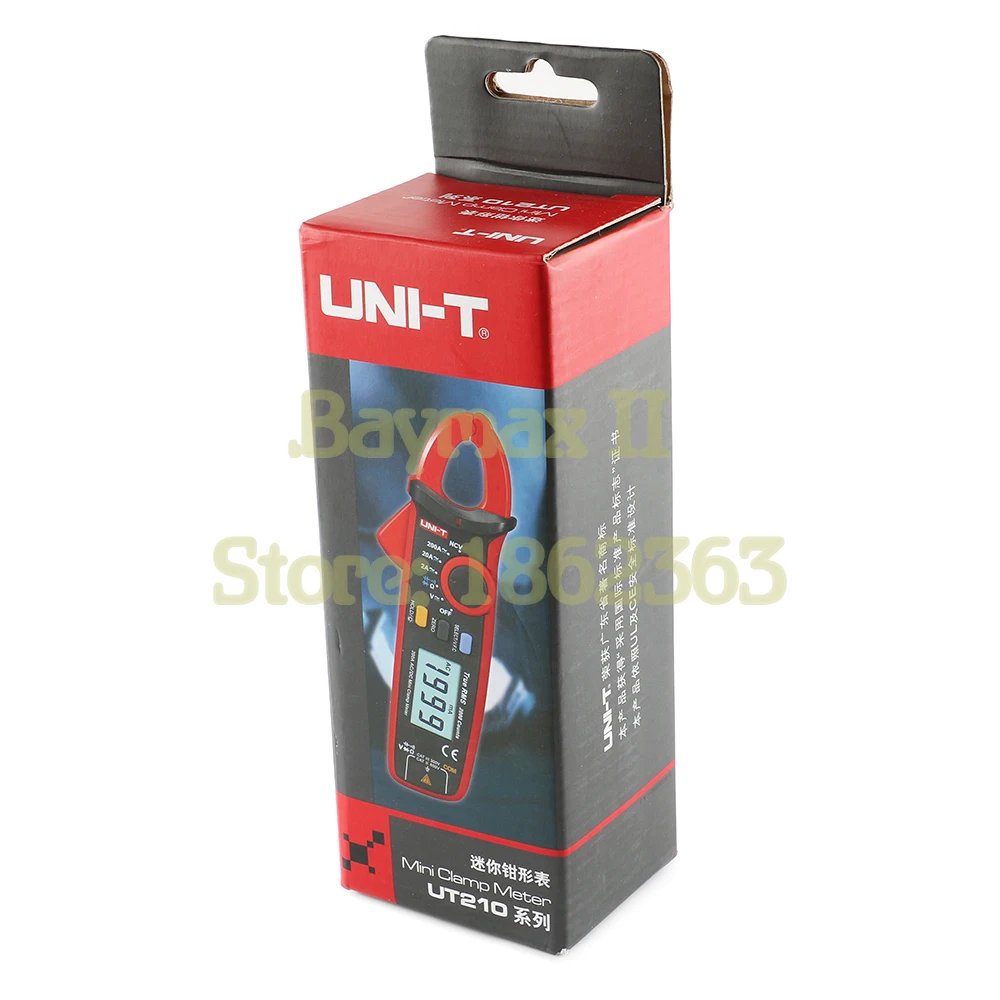 UNI T UT210D True RMS миниатюрный зажим переменного/постоянного тока/напряжения с