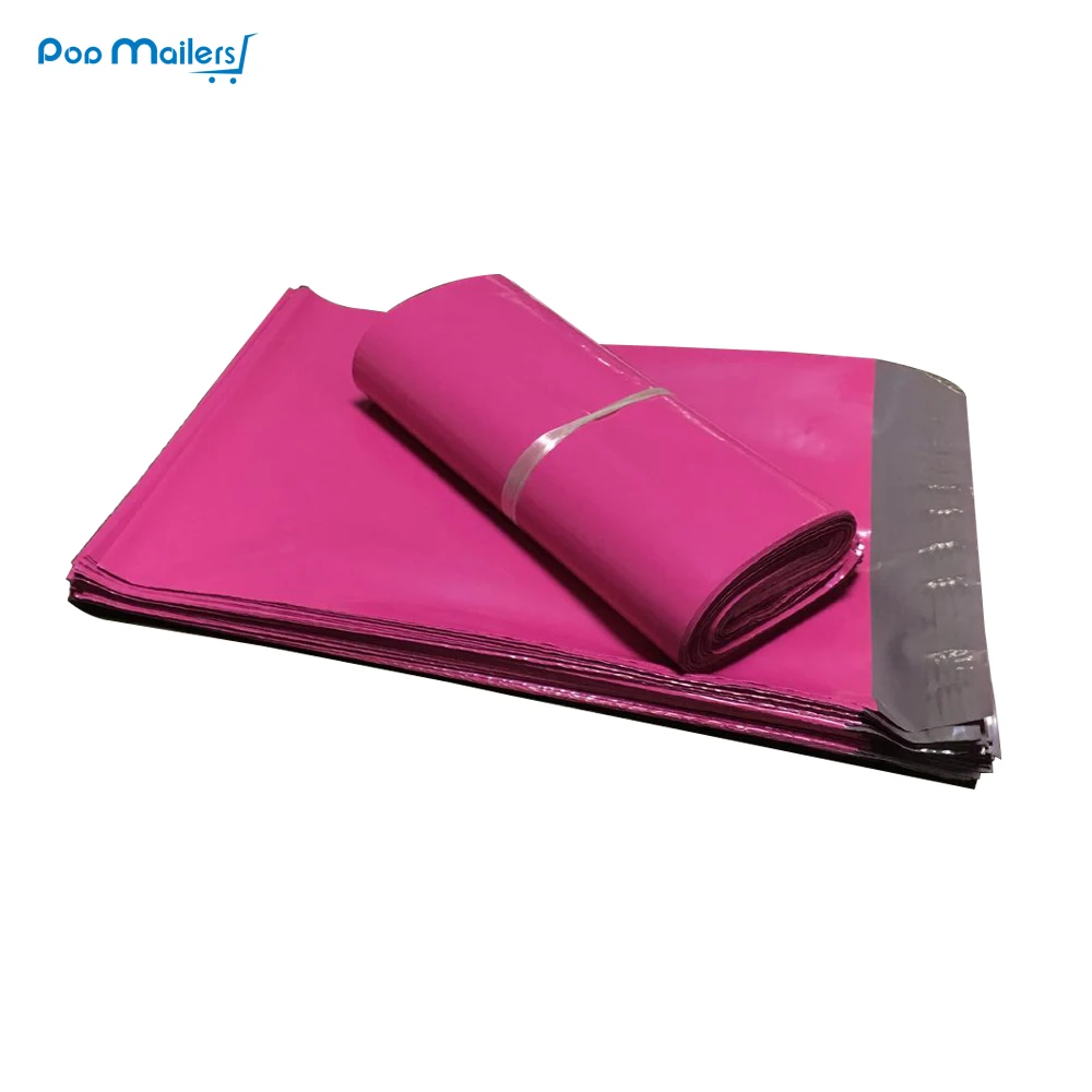 Rosa Poli Malas Diretas Envelopes Bolsas Couture Boutique Grátis 100 Pcs 250*350mm