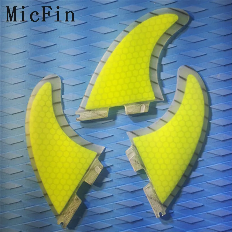 Micfin стекловолокно и сотовый плавник для доски для серфинга Подруливающее устройство FCS 2 плавник для серфинга FCS FUTURE FCS 1 FCS II размер коробки M три набора