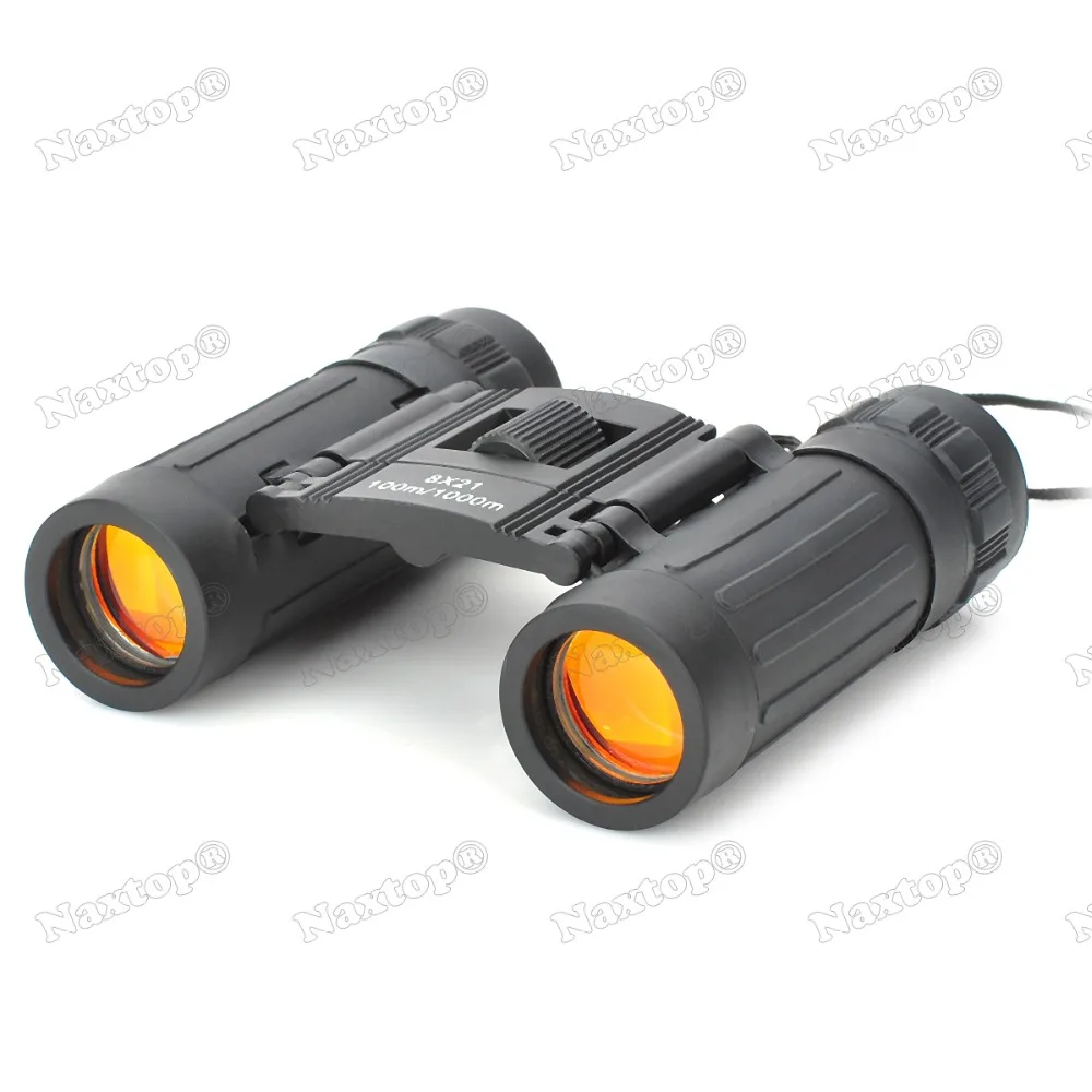 Naxtop 8x21 Binoculars Fully Coated Optics 383Ft/1000 Black Rubber free