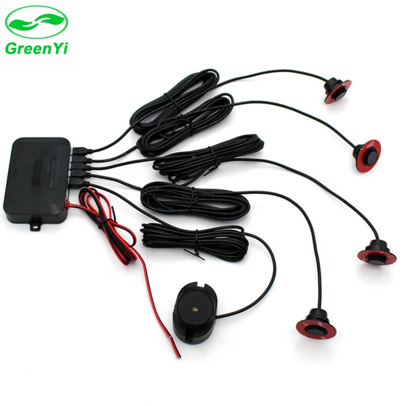 imágenes para GreenYi Coche Sistema de Sensor de Aparcamiento con 13 MM Plana Redonda Ajustable Sensores Radar de Reserva Reverso de Sonido Zumbador de Alarma A Prueba de agua imágenes para GreenYi Coche Sistema de Sensor de Aparcamiento con 13 MM Plana Redonda Ajustable Sensores Radar de Reserva Reverso de Sonido Zumbador de Alarma A Prueba de agua