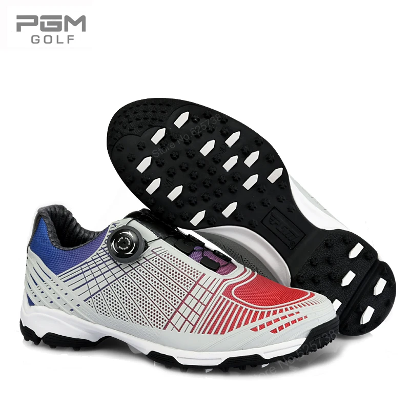 

PGM Men Non-slip Golf Shoes 1000D Nylon Wearproof Breathable Trainers Patent Golf Shoes Men Knobs Buckle Golf Sneakers 39-45