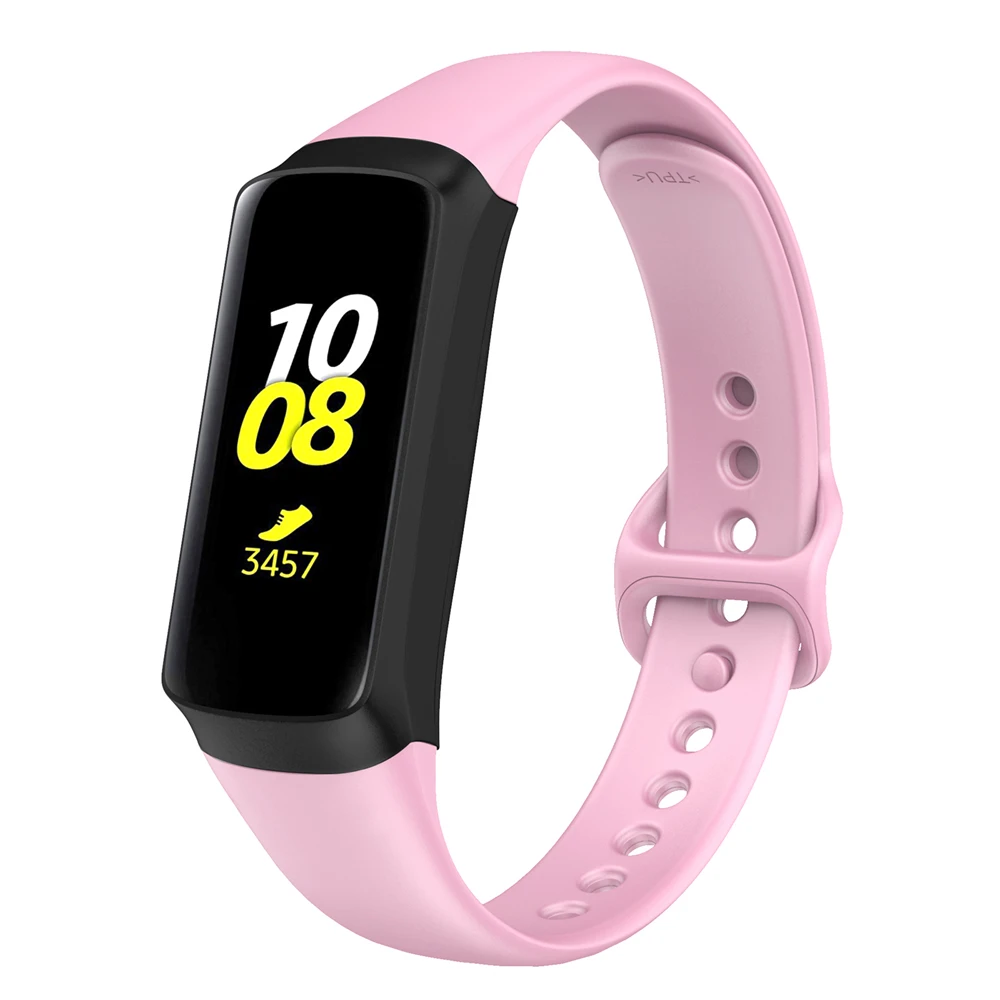 Силиконовый ремешок для Samsung Galaxy Fit SM R370 сменный смарт часов браслет с защитой от