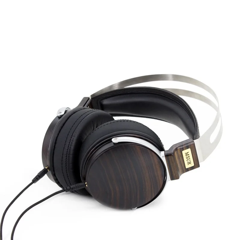 Наушники MSUR N650 гарнитура сабвуфер HiFi деревянная металлическая музыка DJ наушники