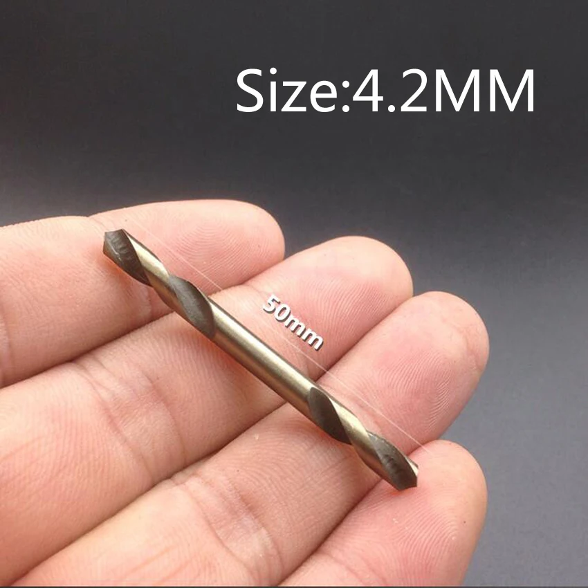 1PC Hot Sale Double head Twist Drill Bit Set 3.2MM 4.2MM 5.2MM High Speed Steel Wood Drilling Metalworking Power Tool