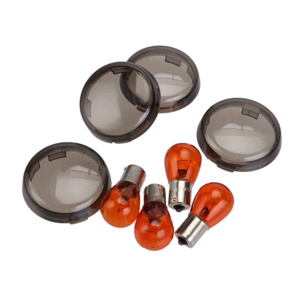 

NEVERLAND Smoke Motorcycle Turn Signal Lens Motorcycle Single Filament Amber Bulbs For Harley Sportsters 1986-up