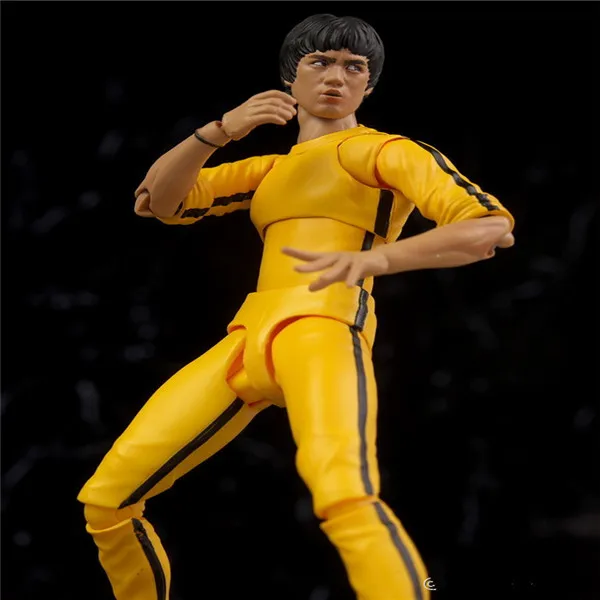 SHFiguarts King of Kung Fu Bruce Lee  Variant With Nunchaku Action Figure Collectible Model Toy 15cm (13)