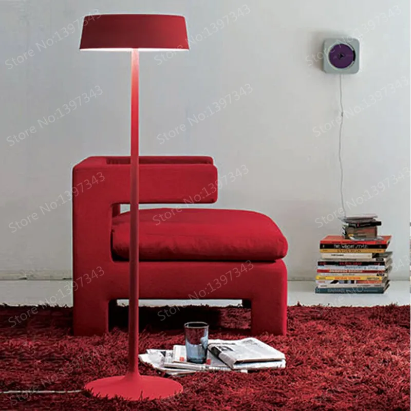 Белый/красный/черный современный роскошный торшер, светодиодная лампа для чтения, итальянский дизайн, винтажные лампы для гостиной, декоративное домашнее освещение, FL-12
