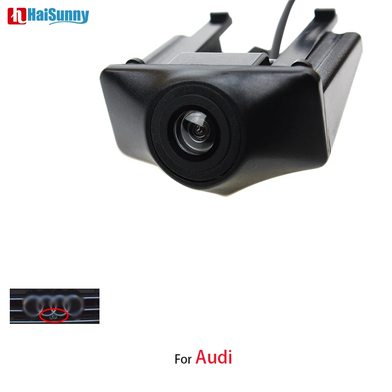 HaiSunny CCD автомобиля Фронтальная камера для Audi A6L (2012/2013) Q5 Q7 Q3 A4L A4 b8 Ночное видение