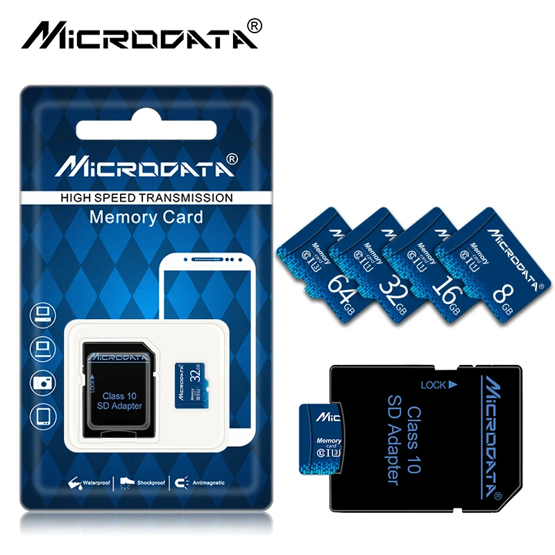 Карта памяти tarjeta micro sd, синяя, 128 ГБ, 32 ГБ, microsd карта, 64 ГБ, класс 10, TF/sd карты памяти, 32 ГБ, 16 ГБ, 8 ГБ, 4 Гб, Android телефон 5G