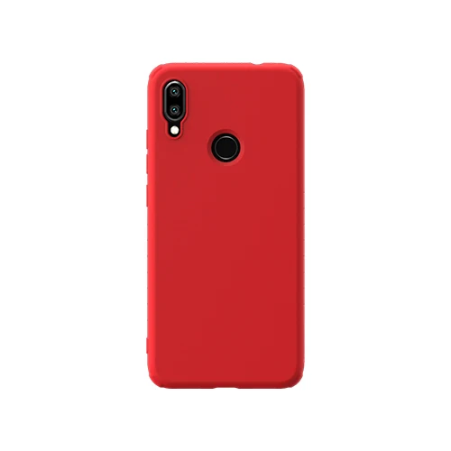 NILLKIN резиновый на резьбе защитный чехол для Xiaomi Redmi Note 7/Redmi Note 7 Pro тонкий мягкий жидкий Силиконовый противоударный чехол для телефона - Цвет: Красный