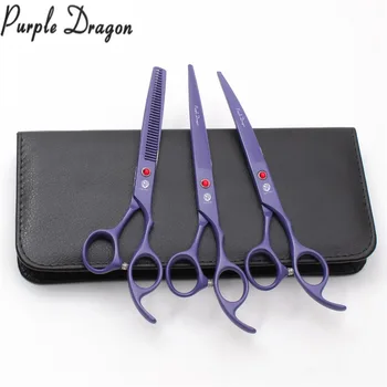 

7.0" Violet Color Stainless Purple Dragon Animal Scissors Dogs Grooming Scissors Cutting Shears Thinning Shears Pet Shears Z3103
