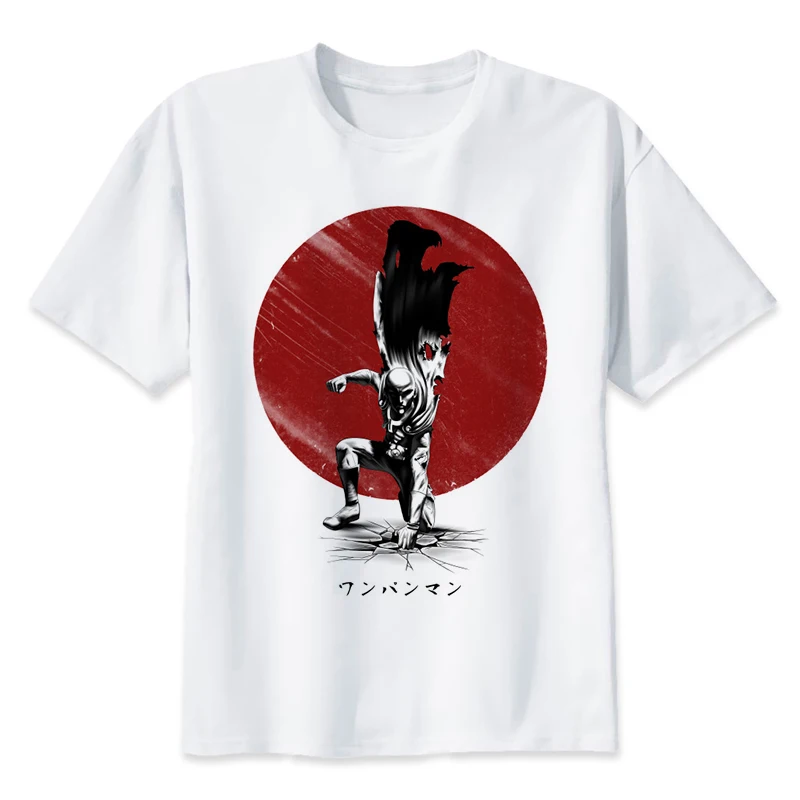 one punch man saitama t shirt men Summer japanese anime funny print T ...