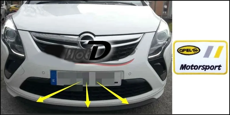 Bumper Lip Deflector Lips For Opel ECO Speedster For Vauxhall VX220 For Daewoo Speedster Front Spoiler Skirt  Body Kit Strip 3.3