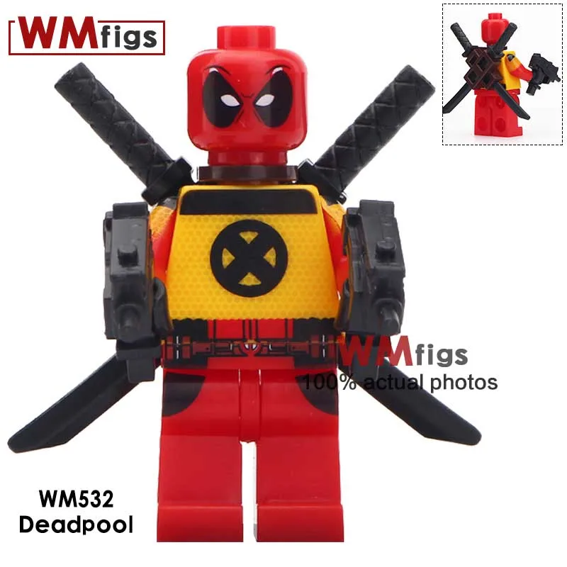 

Single Sale Building Blocks Marvel Super Heroes Deadpool Wade Winston Wilson New Mutants Action Collection Children Toys