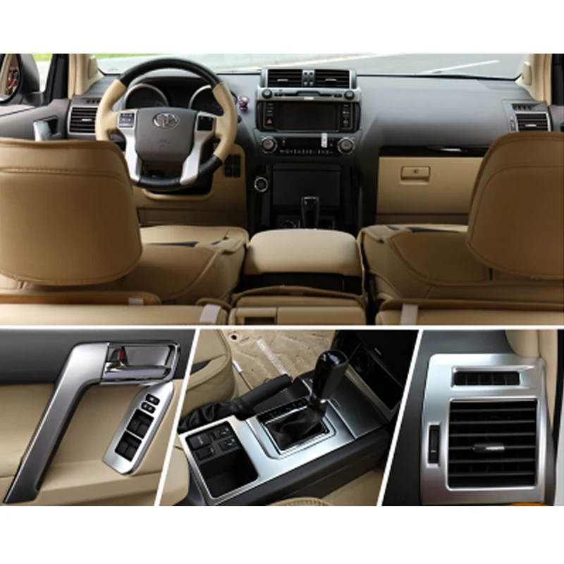 Для Toyota Land Cruiser 150 Prado LC150 FJ150 2010 2017 внутренний молдинг отделка крышка