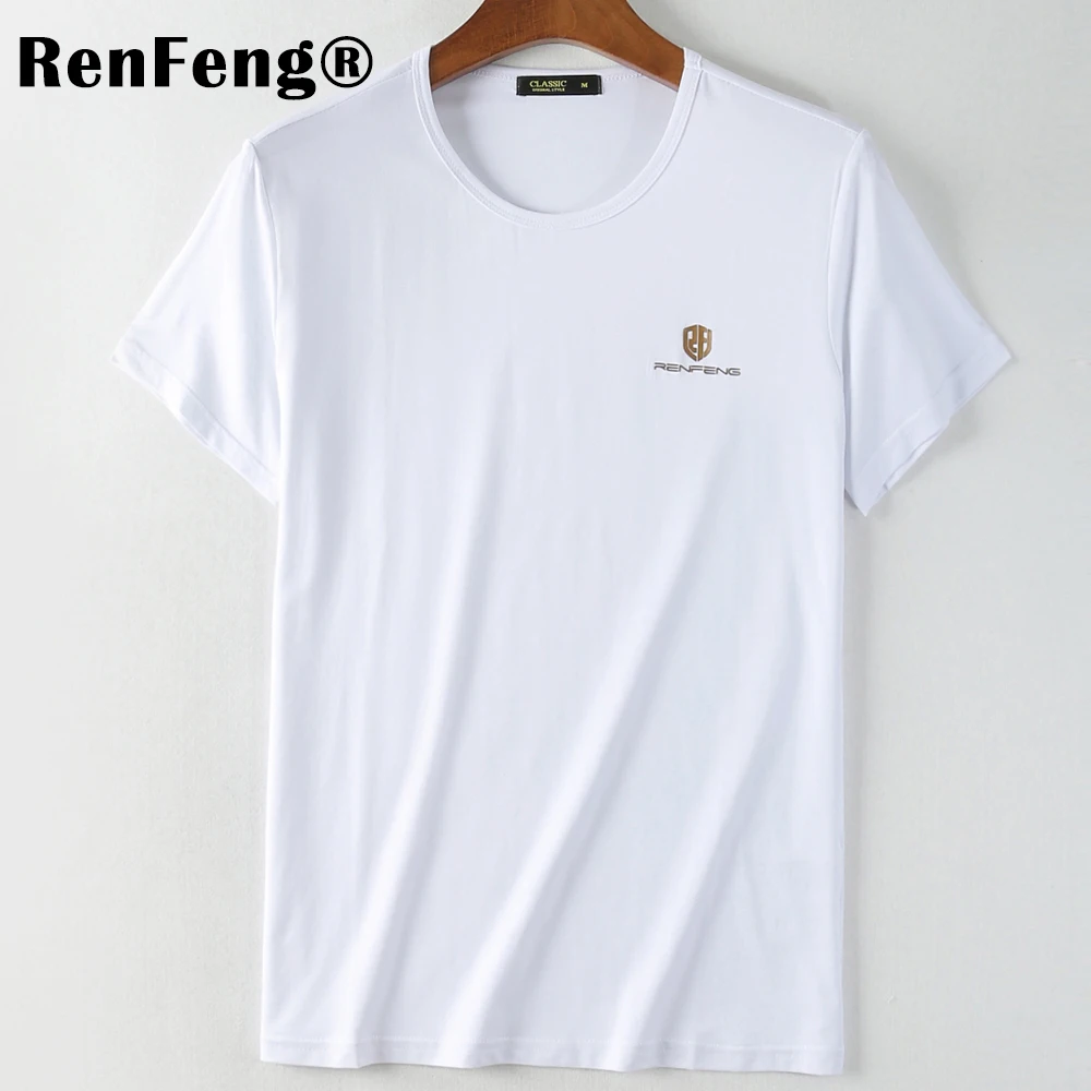 Mens Cool T Shirts Fashion Summer O-Neck Slim Fit Short Sleeve T Shirt Men Mercerized Cotton Brand-Clothing Casual Men T-Shirt (5)