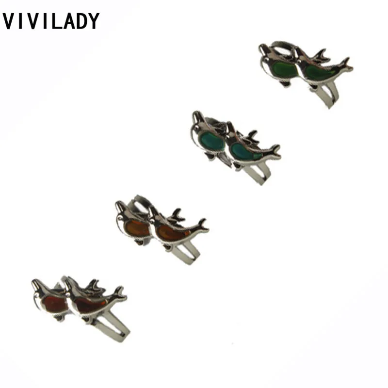 VIVILADY богемный цвет регулируемое кольцо для настроения с контролем температуры