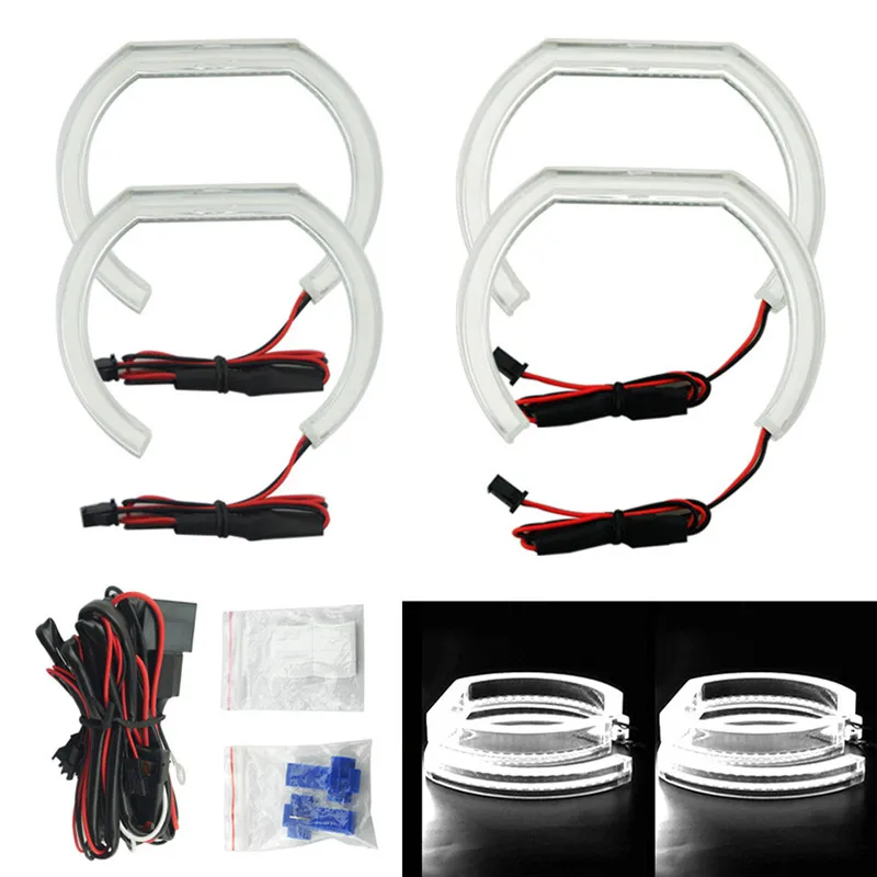 LED Ангельские Глазки Halo кольца 3D DTM LCI M4 стиль подходит для BMW 3 E90 E92 E93 F30 F31