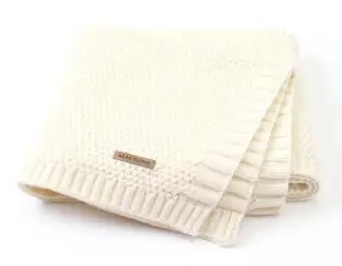 MOTOHOOD детское одеяло повседневное детское одеяло s вязаное Пеленальное Одеяло для новорожденных мягкое детское диван одеяло в кроватку одеяло для детской коляски - Цвет: Белый