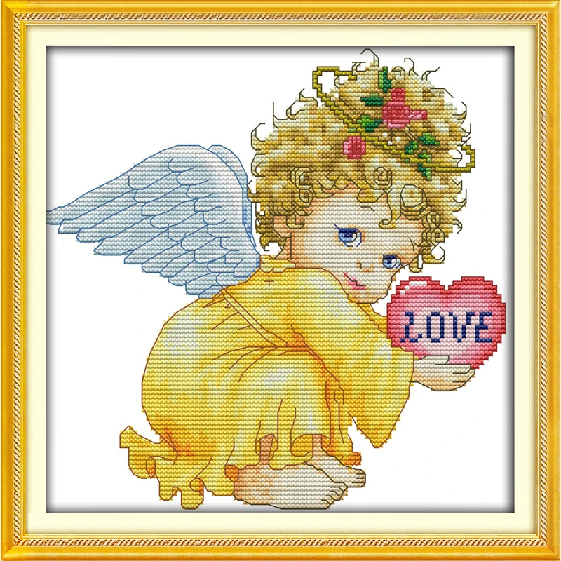 

Angel baby girl Counted Chinese Cross Stitch 11CT 14CT Handmade Cross Stitch DMC Set DIY Cross-stitch Kits Embroidery Needlework