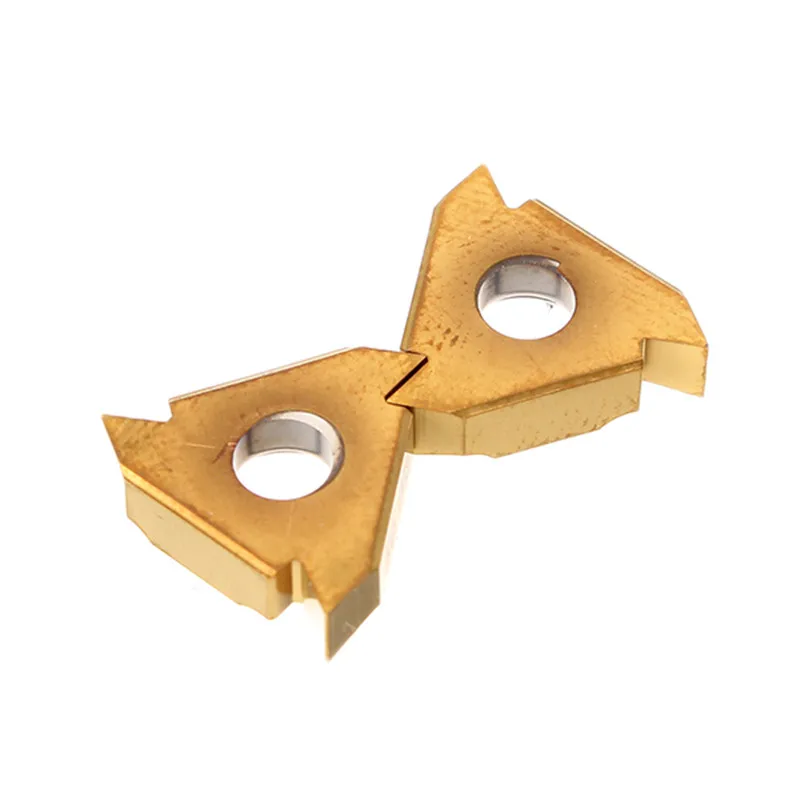 

DANIU 2pcs 16IR/16NR AG60 Internal Indexable Tungsten Carbide Inserts For SNR/SIR Threaded Lathe Holder