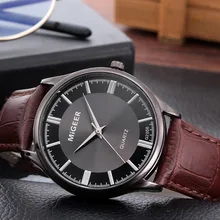 Бизнес часы мужские ретро дизайн кожаный ремешок аналоговые кварцевые наручные часы классический бренд спортивные цифровые Masculino