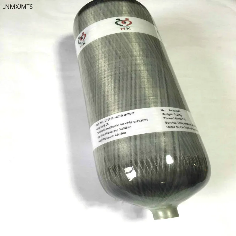 9L High pressure Wrapped composite carbon fiber tank hunting used