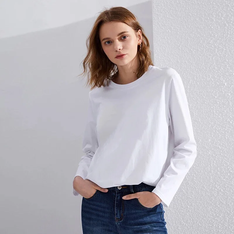 Casual Simple but Awesome Cotton Soft Basic White T shirts For Women ...