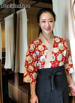 

2020 sushi chef uniform accessories japanese restaurant uniforms supply fast food service waiter waitress catering