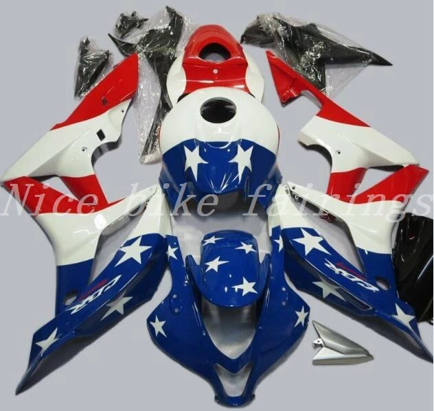 

3Gifts New Injection Mold Full Fairing kit Fit For Honda CBR600RR F5 2007 2008 07 08 600RR 600 ABS fairings cool white red blue