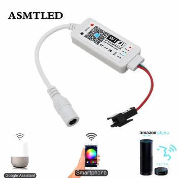 

DC5V DC12-24V LED WiFi Controller Smart APP Amazon Alexa Google Magic Home LED Pixel SPI Controller for WS2811 SK6812 WS2812B