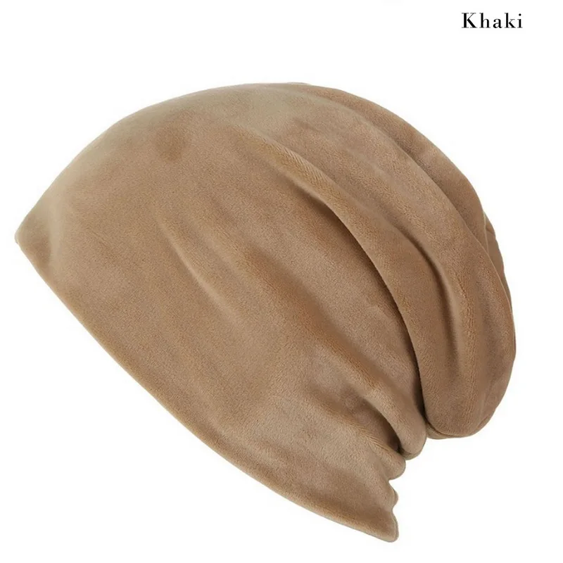 

Drop shipping Adisputent Women's Plush Headgear Solid Color Simple Casual Soft Bonnet Simple casual soft bonnet