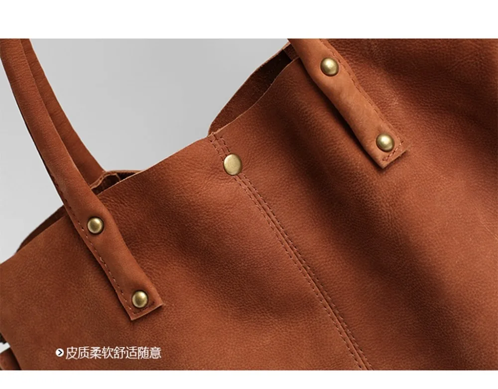 Vendange оригинальная ручная женская сумка ковбойская нубуковая кожаная сумка на плечо/Сумка через плечо 2382