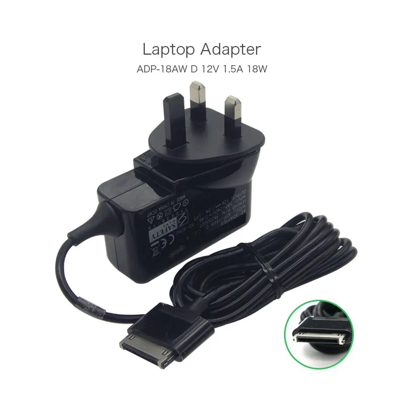 Big Promotion ADP-18AW D 18W 12V 1.5A 30 Pin UK Tablet Charger For Lenovo IDEAPAD S1 K1 36200007 Power Cord | Компьютеры и офис