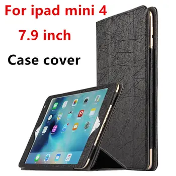 

Case For Apple iPad mini 4 Smart cover Faux Leather Protector Tablet For Apple ipad Mini4 Protective Sleeve 7.9"inch mini4 Case