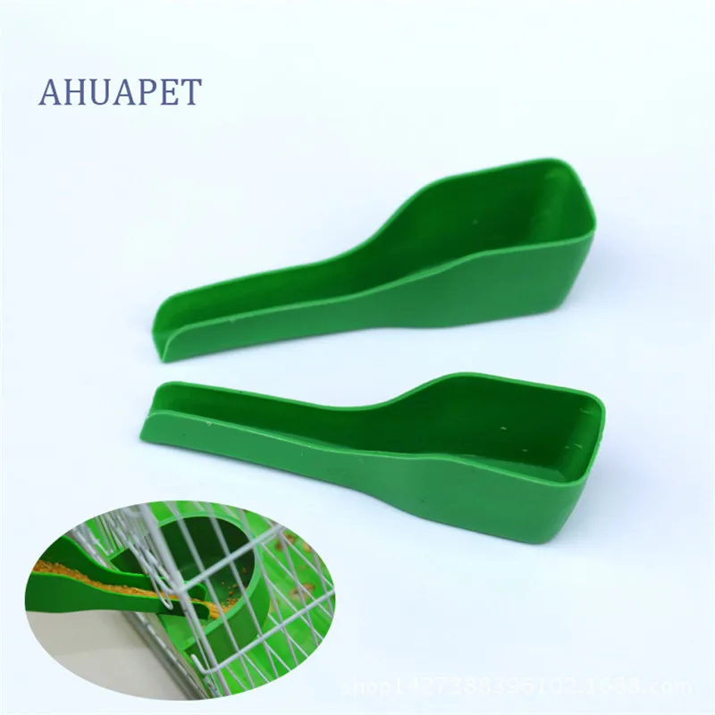 

AHUAPET Bird Food Feeding Tool Plastic Bird Spoon Parrot Water Food Feeder Anti-sprinkle Eco-friendly Durable Birds Products E