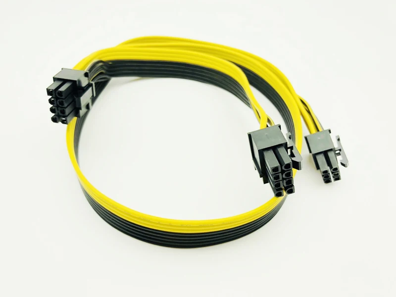PCI E Express 6 контактный штекер двойной 8 2 портовый Штекерный адаптер GPU графическая