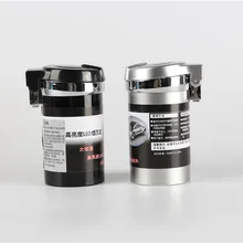 Пепельница для автомобиля, портативная пепельница, держатель сигареты для автомобиля, держатель цилиндра, светодиодный, легкий мусорный бак для мусора