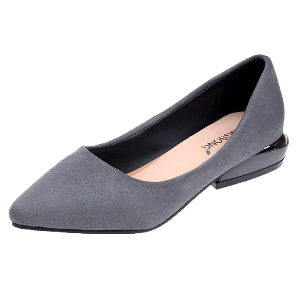 

YOUYEDIAN 2019 office shoes women Soli Fashion Shallow Pointed Toe Ballet Shallow Shoes Slip On Casual Shoes schoenen vrouw#g25